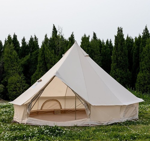 Bell tent with stove jack - stove, 13
